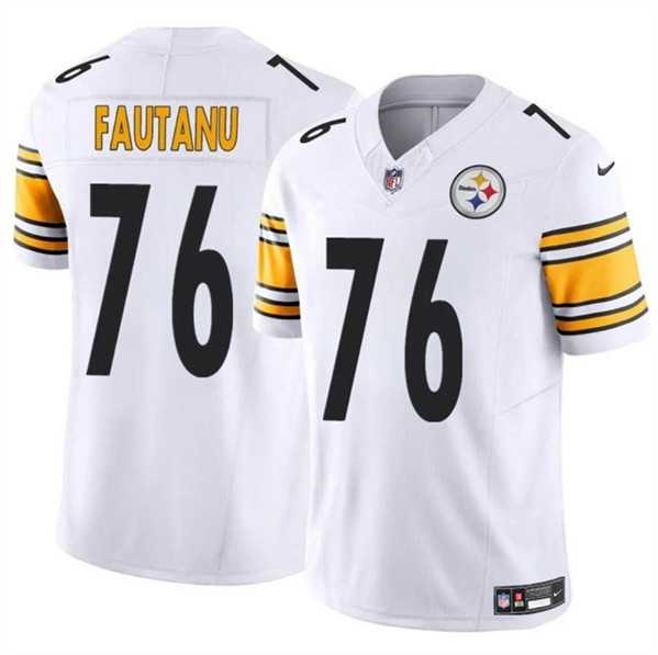 Men & Women & Youth Pittsburgh Steelers #76 Troy Fautanu White F.U.S.E. Vapor Limited Stitched Jersey,We sell and wholesale Men & Women & Youth Pittsburgh Steelers #76 Troy Fautanu White F.U.S.E. Vapor Limited Stitched Jersey on line form chian!